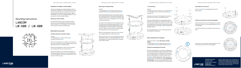 Imagen de la primera página del manual del dispositivo LW-500