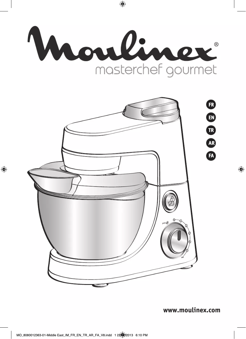 Página nº 1 - Manual de usuario Moulinex Masterchef Gourmet QA408D27