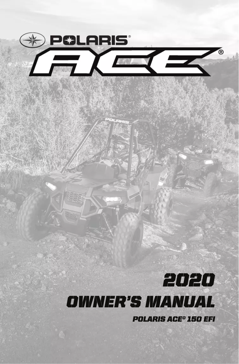 Página 1 del manual Manual de usuario Polaris ACE 150 EFI (2020)