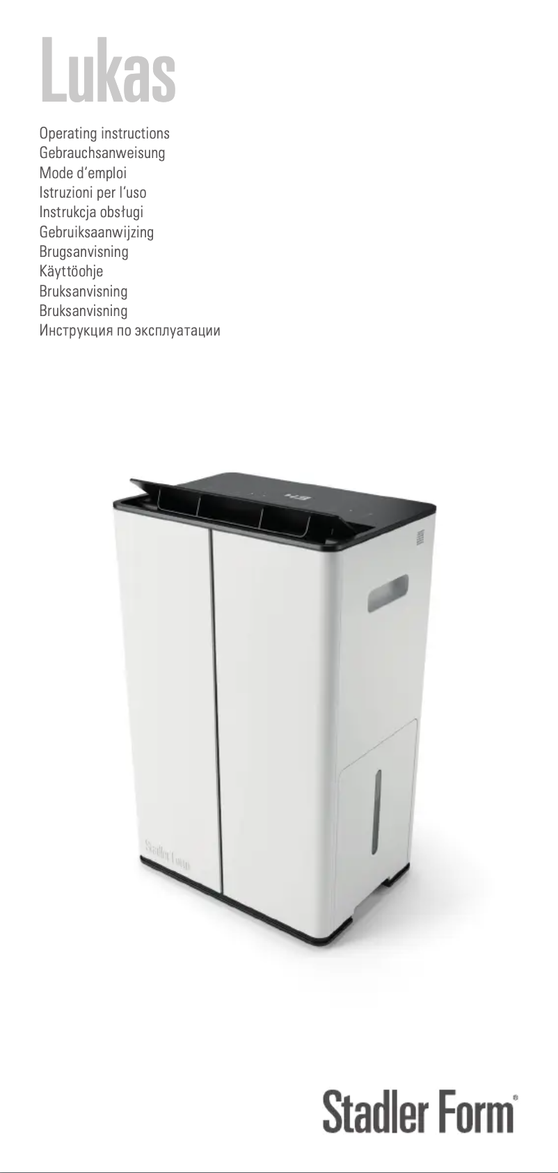 Imagen de la primera página del manual del dispositivo Lukas