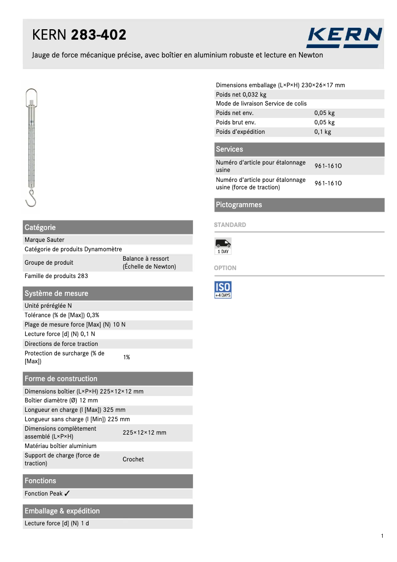 Imagen de la primera página del manual del dispositivo 283-402