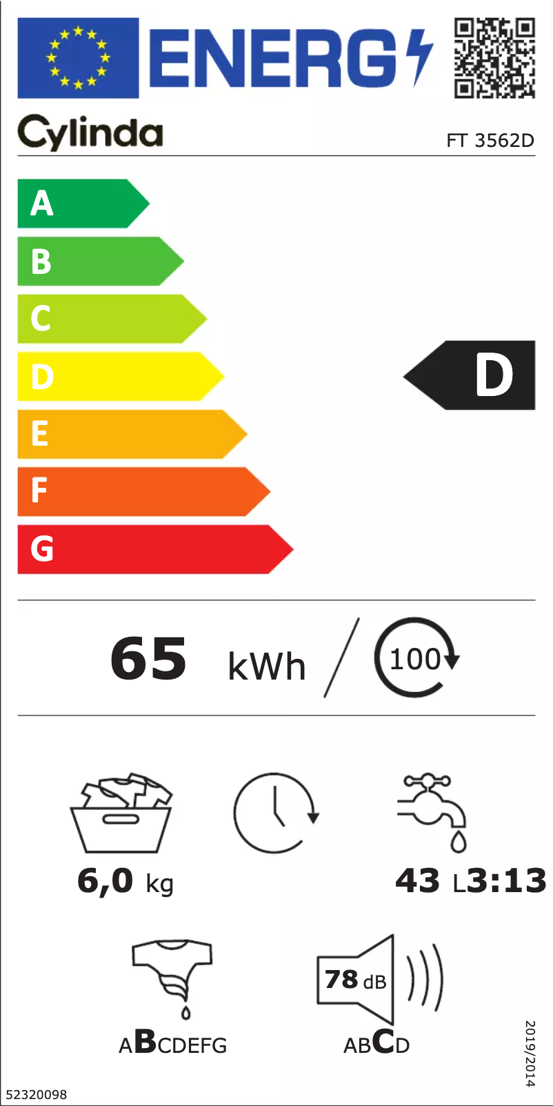 Página 1 del manual Manual de usuario Cylinda FT 3562D