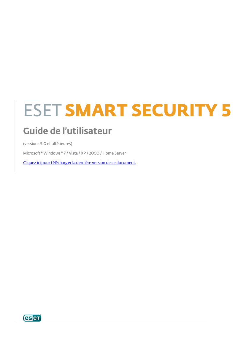 Imagen de la primera página del manual del dispositivo Smart Security 5