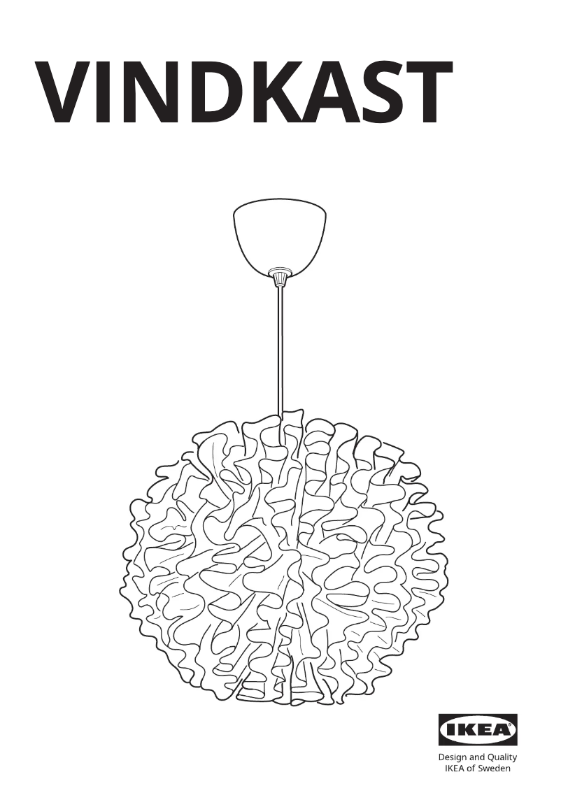 Página 1 del manual Manual de usuario Ikea VINDKAST 004.691.20