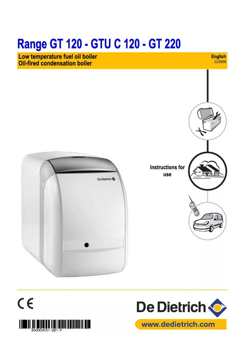 Imagen de la primera página del manual del dispositivo GT 120