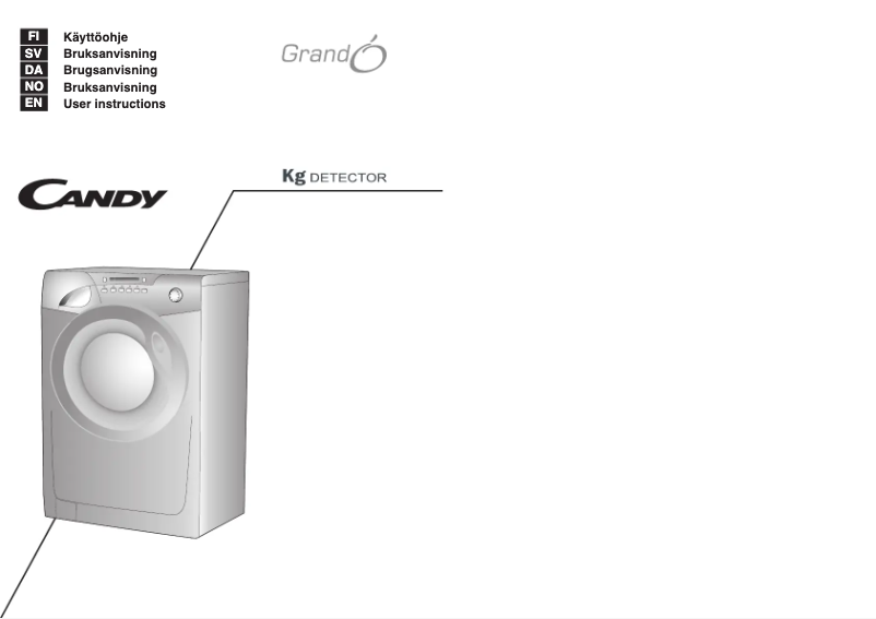 Página 1 del manual Manual de usuario Candy GO 1682D-86S