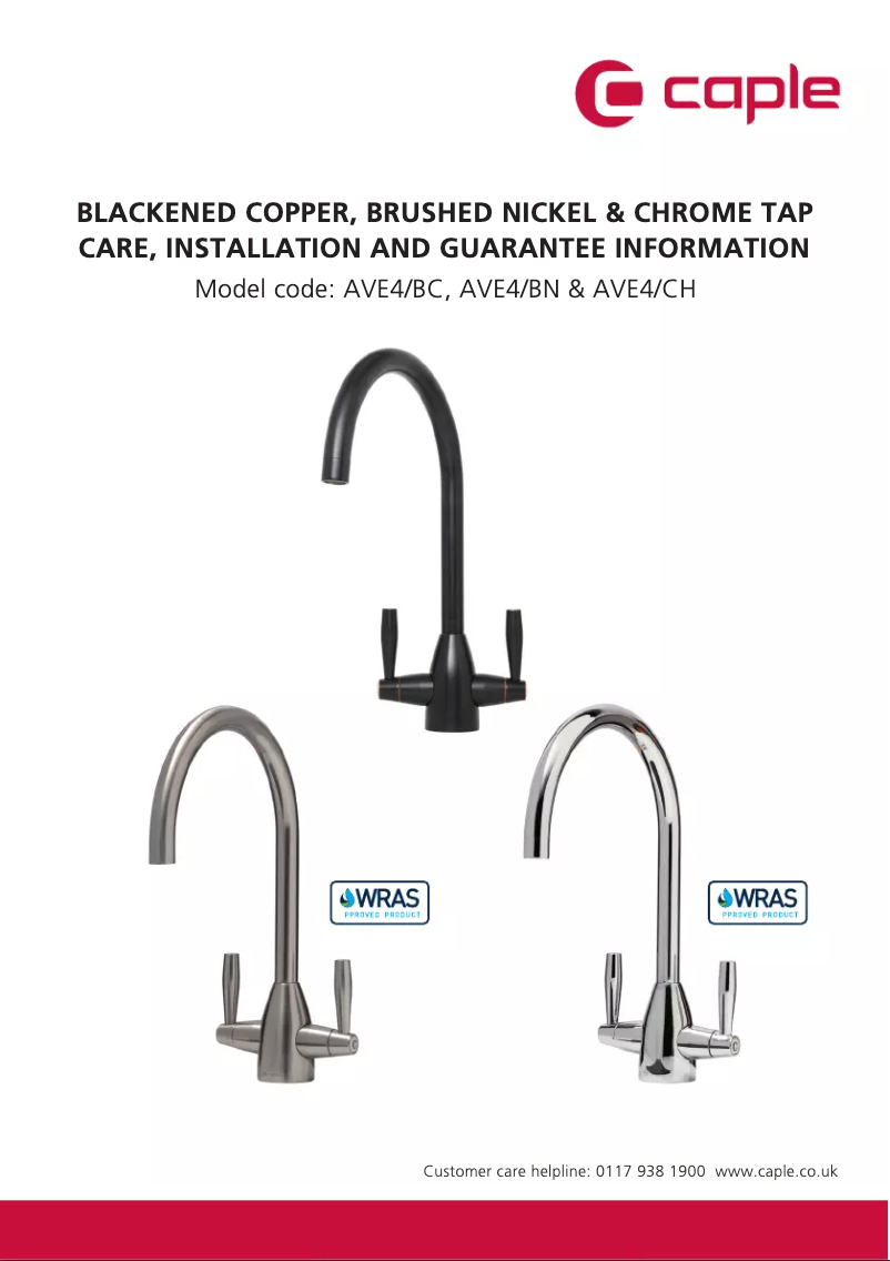 Página 1 del manual Manual de usuario Caple AVE4/BN