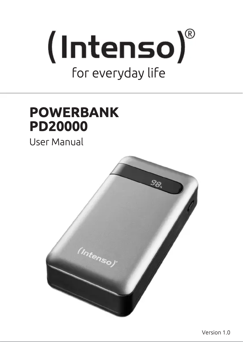 Página nº 1 - Manual de usuario Intenso PD10000