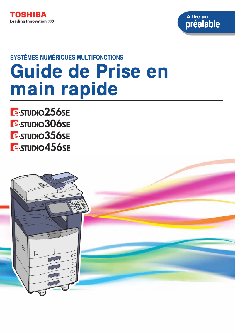 Imagen de la primera página del manual del dispositivo E-Studio 356SE