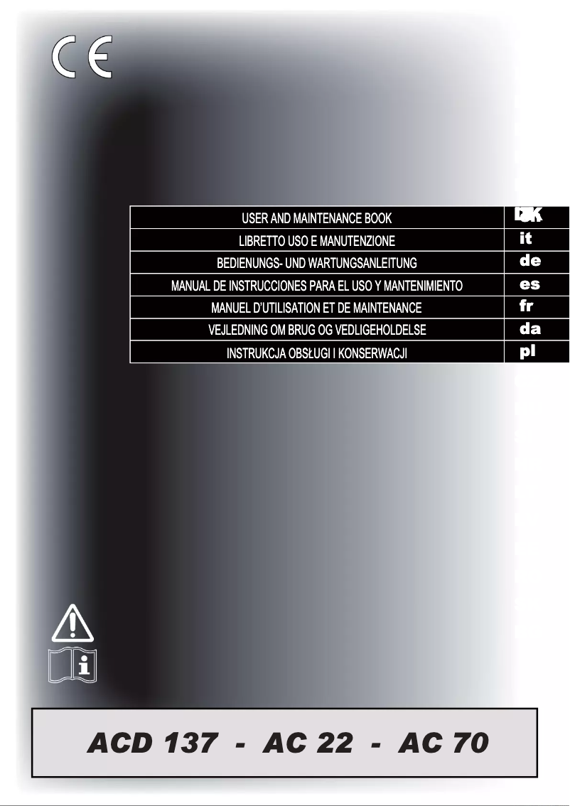 Imagen de la primera página del manual del dispositivo AC 22