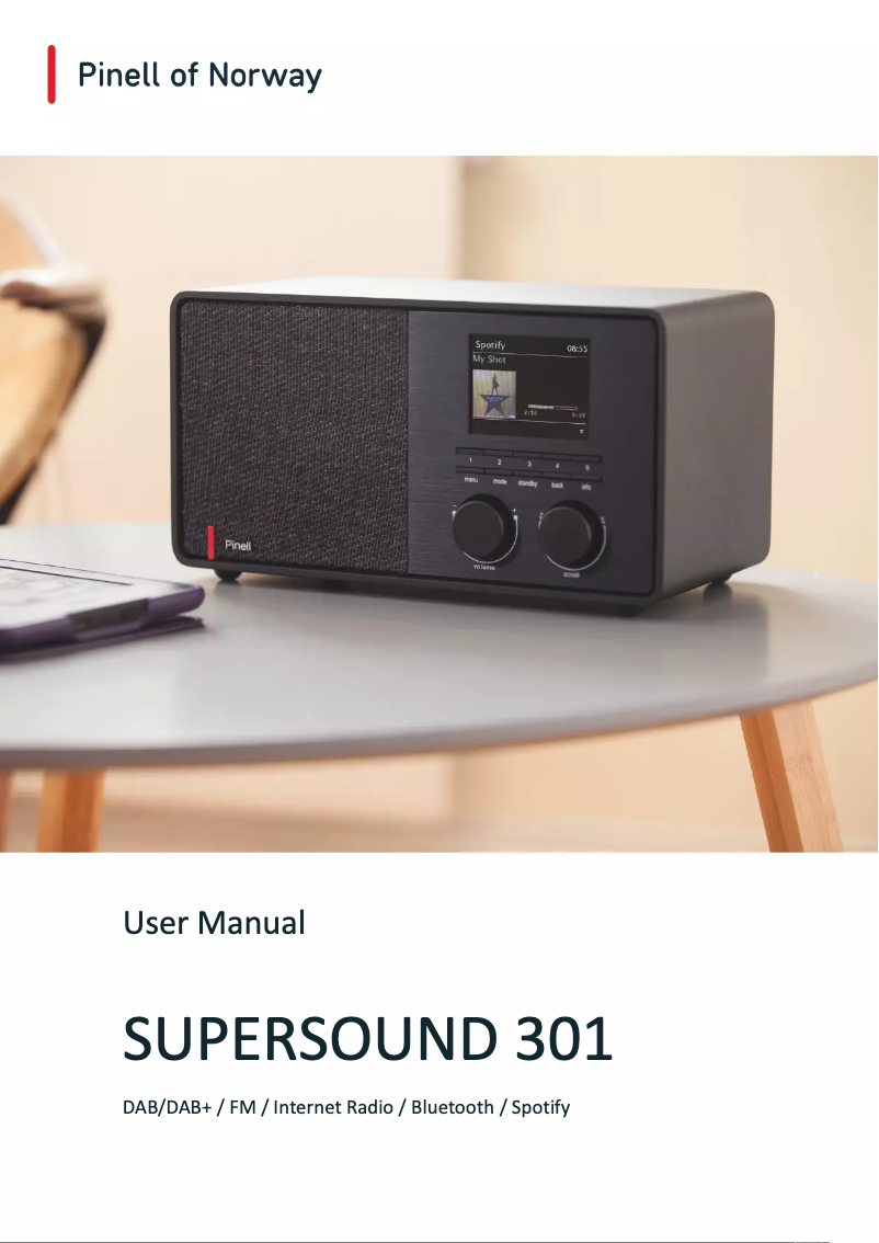 Imagen de la primera página del manual del dispositivo Supersound 301