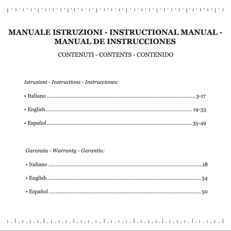 Imagen de la primera página del manual del dispositivo Quattro Chrono
