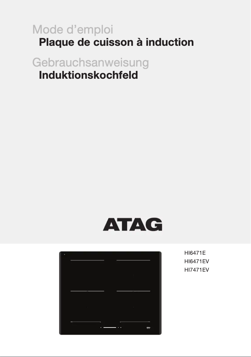 Página 1 del manual Manual de usuario Atag HI6471EV