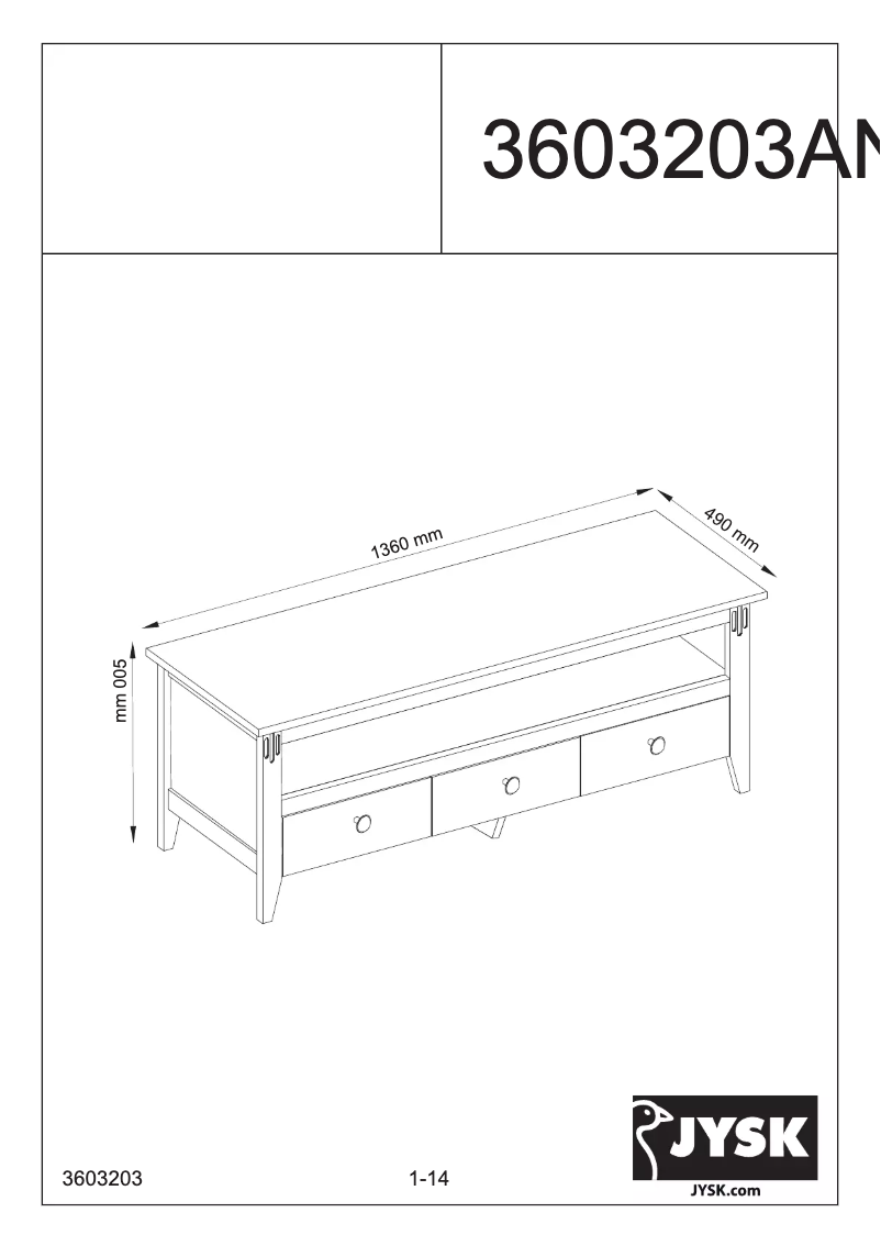 Imagen de la primera página del manual del dispositivo Annika (70x100x120)