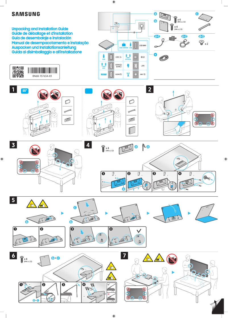 Página 1 del manual Manual de usuario Samsung QA55S95CAW