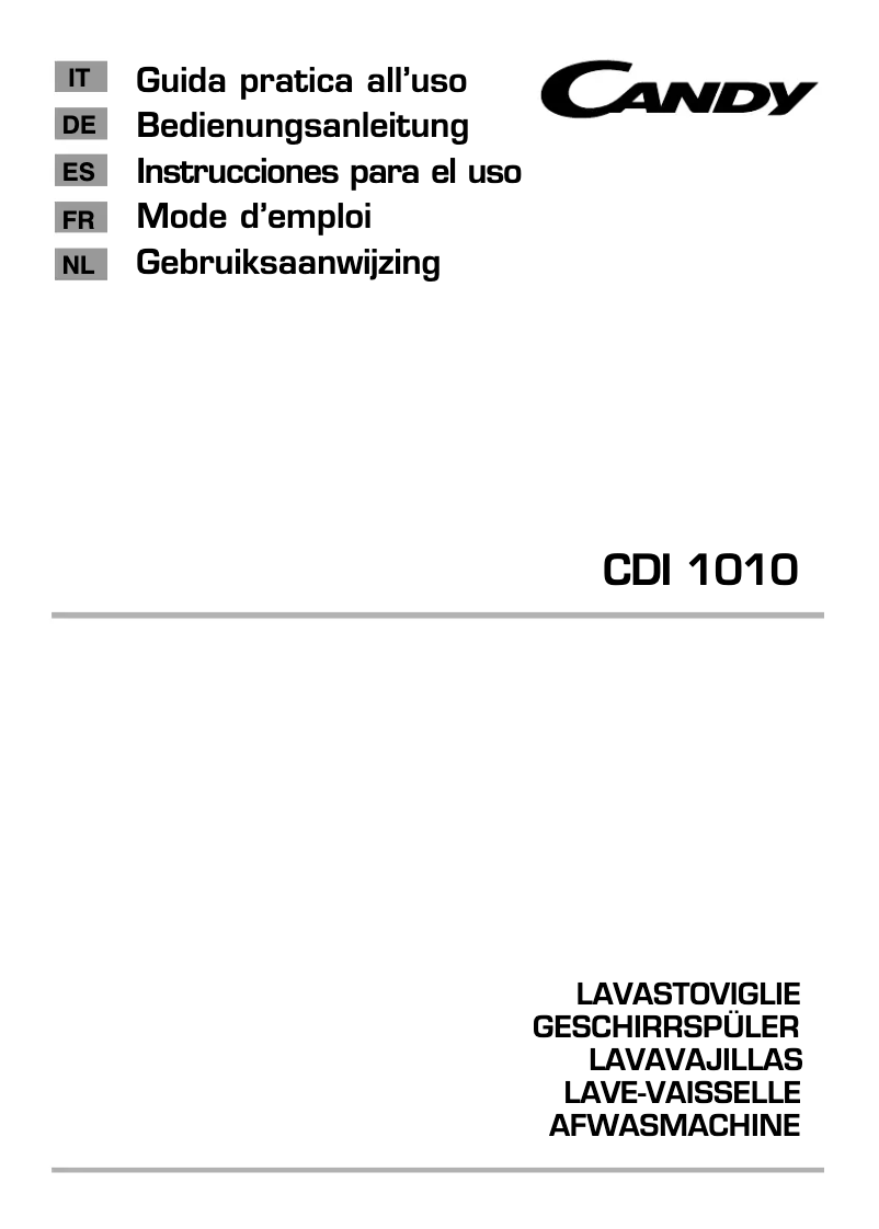 Imagen de la primera página del manual del dispositivo CDI 1010/3-S