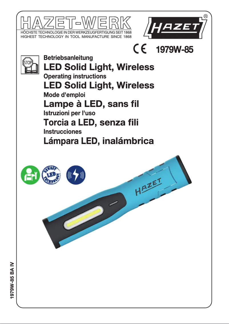 Página 1 del manual Manual de usuario Hazet 1979W-85