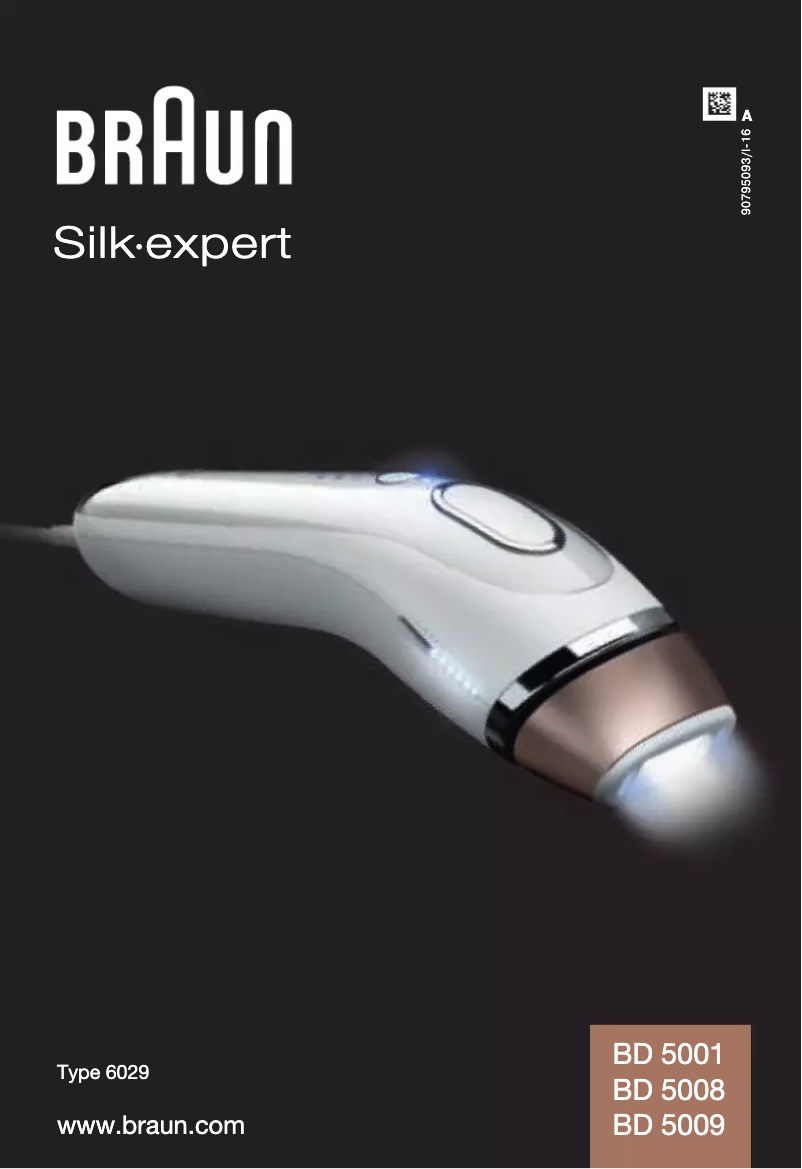 Página 1 del manual Manual de usuario Braun Silk-expert BD 5001 IPL