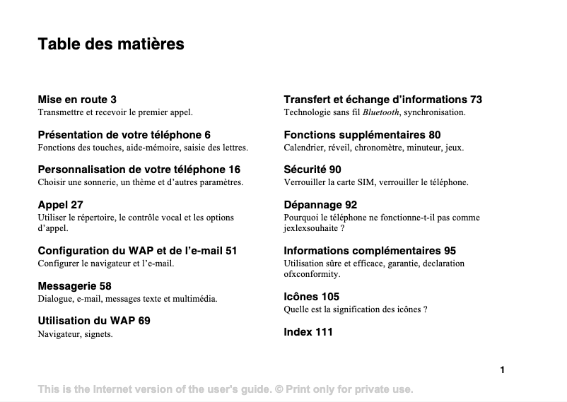 Página 1 del manual Manual de usuario Sony Ericsson T68i