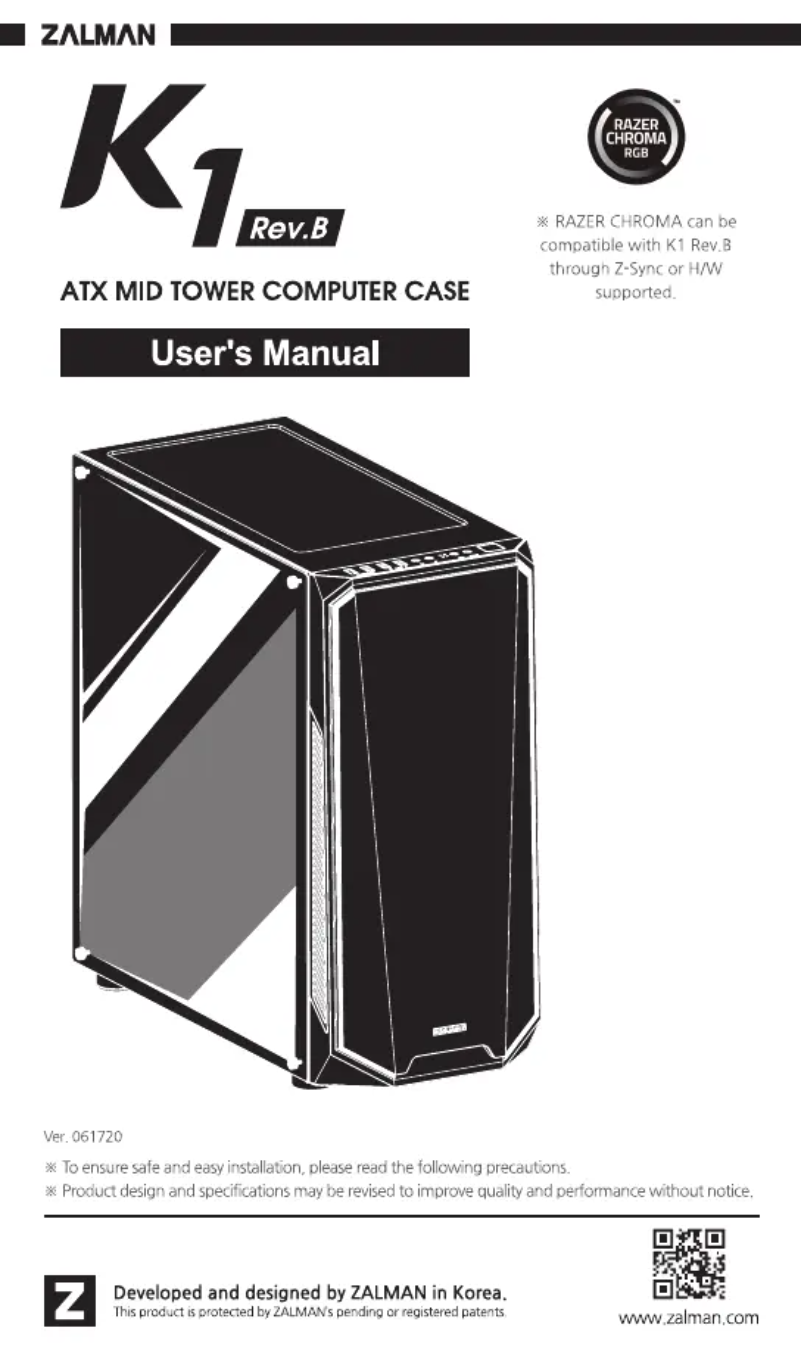 Imagen de la primera página del manual del dispositivo K1 Rev.B