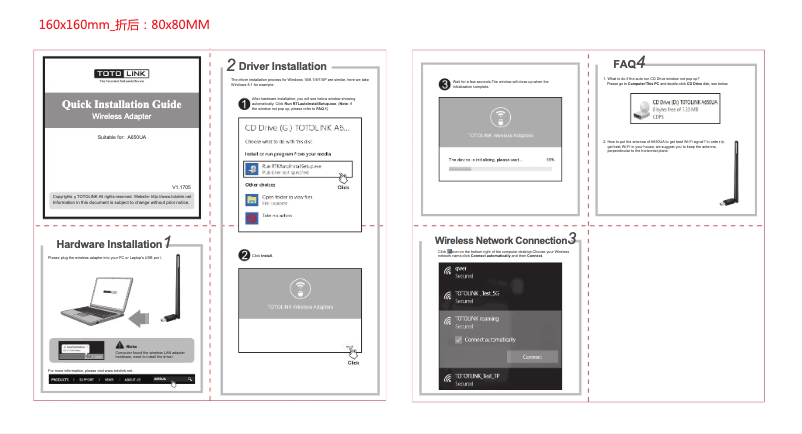 Imagen de la primera página del manual del dispositivo A650UA