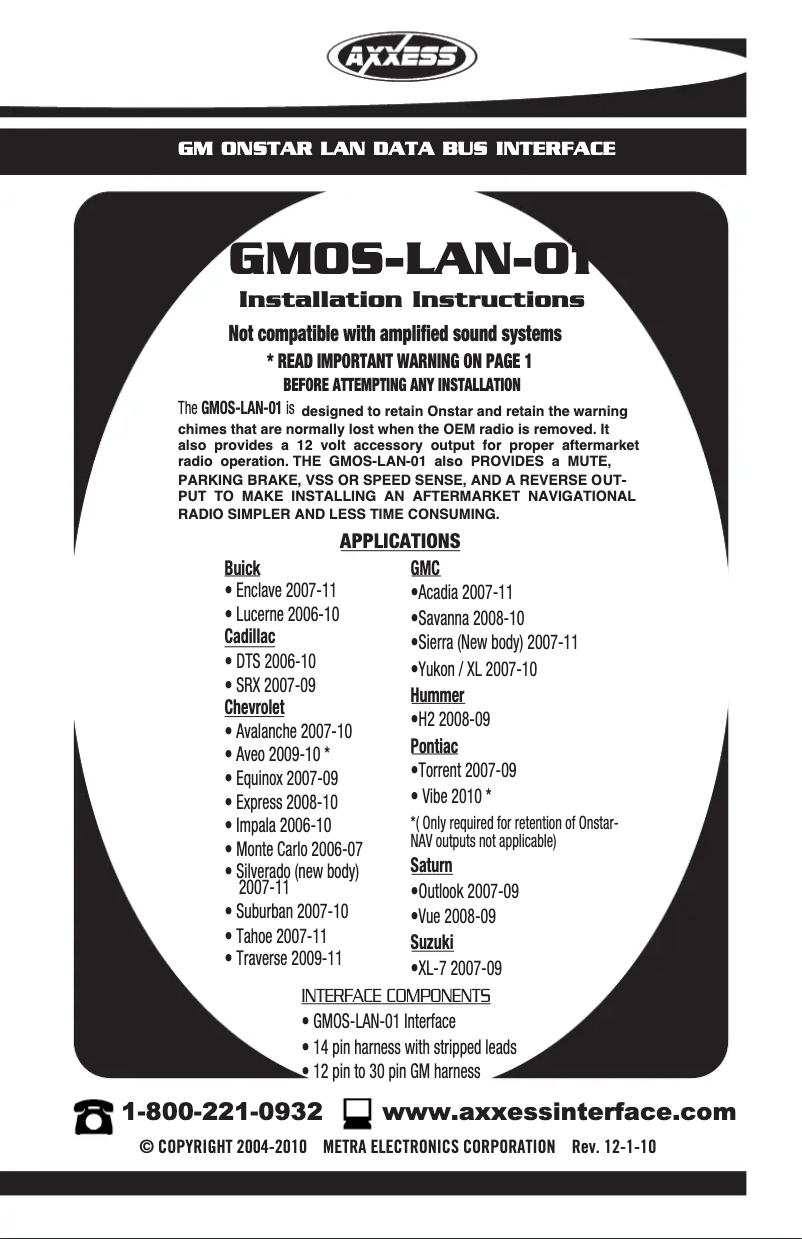 Imagen de la primera página del manual del dispositivo GMOS-LAN-01