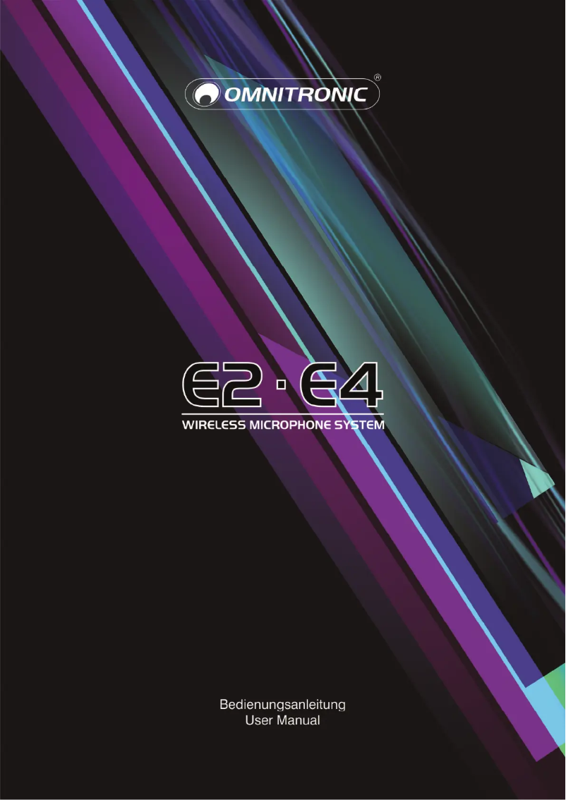 Página 1 del manual Manual de usuario Omnitronic E4