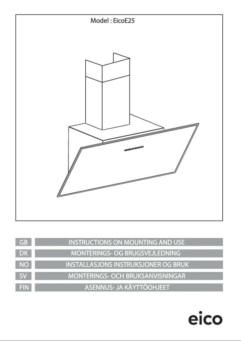 Página 1 del manual Manual de usuario Eico E25 80 N