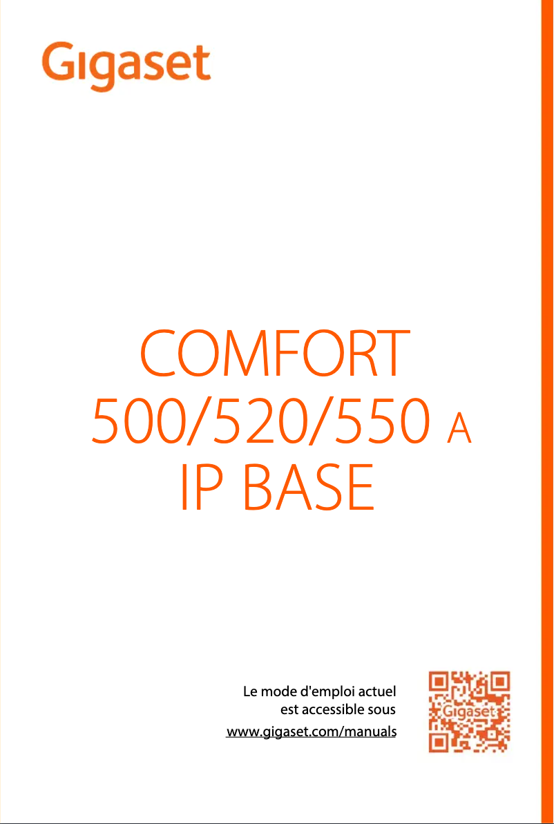 Página 1 del manual Manual de usuario Gigaset COMFORT 500A