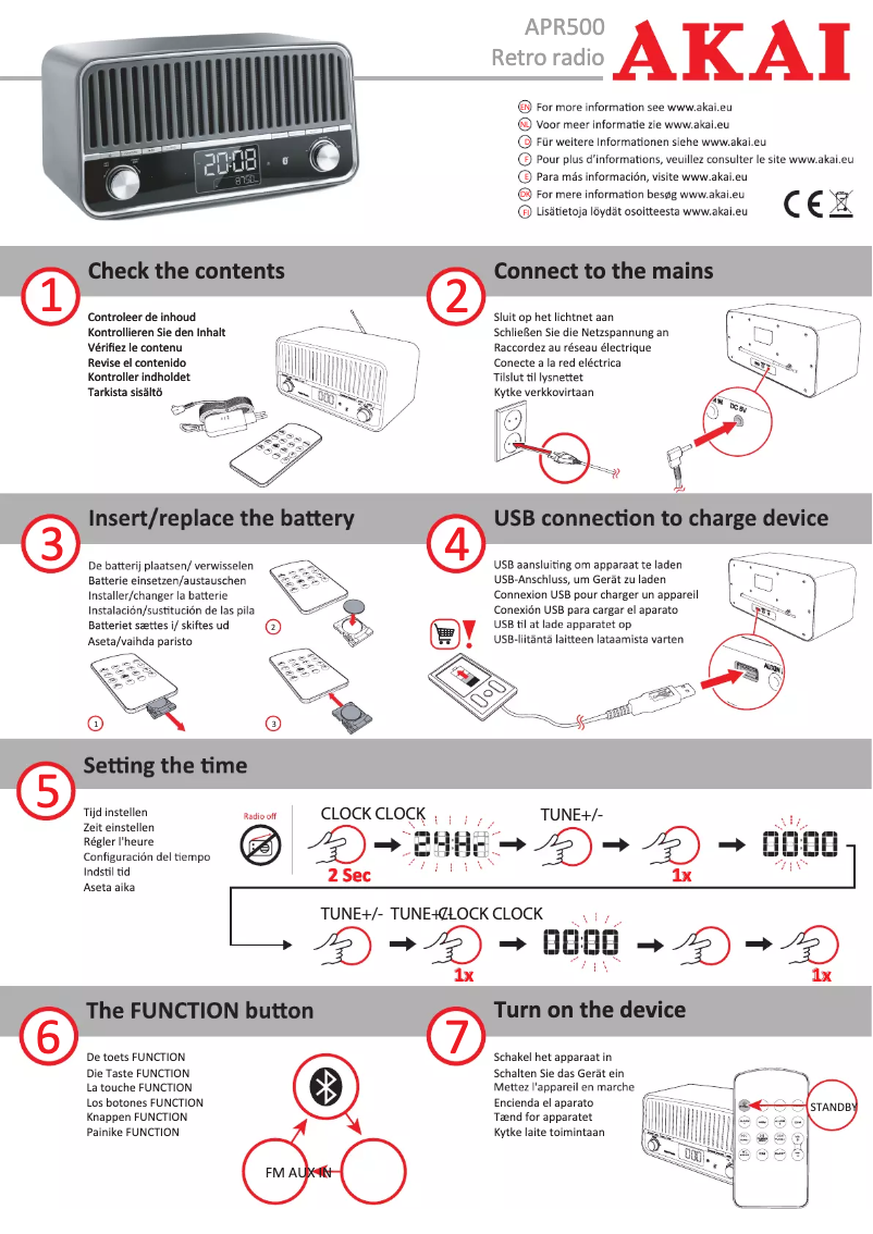 Página nº 1 - Manual de usuario AKAI APR500
