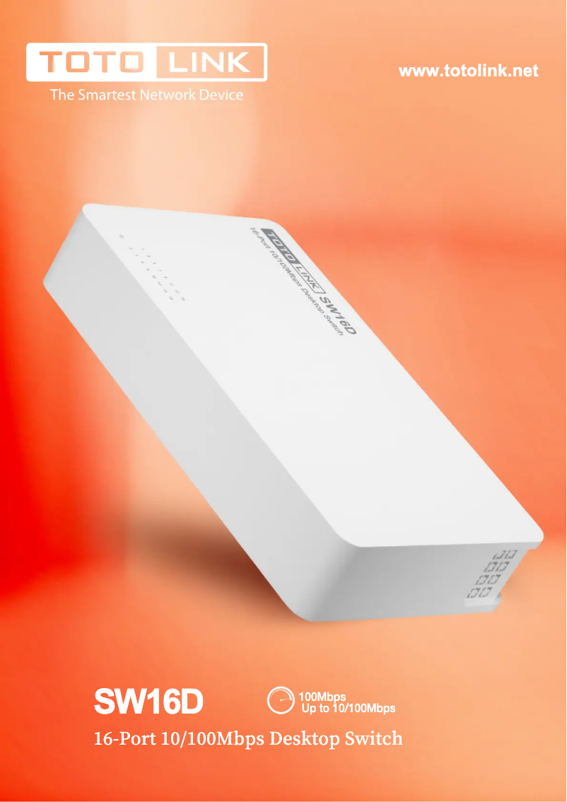 Imagen de la primera página del manual del dispositivo SW16D