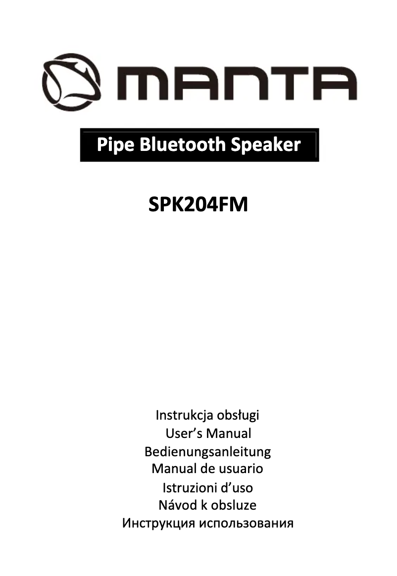 Imagen de la primera página del manual del dispositivo SPK204FM