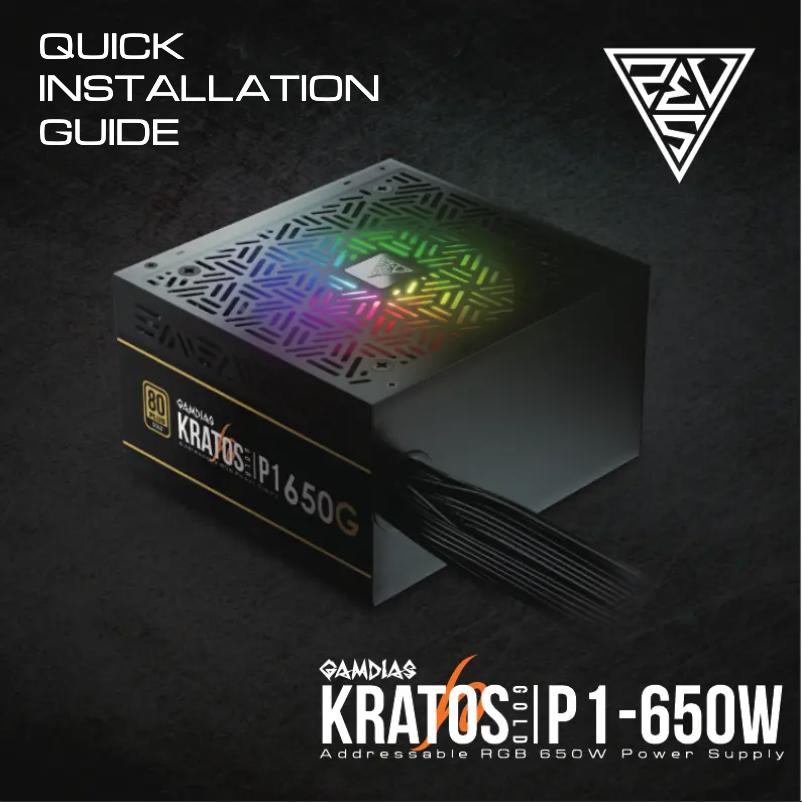 Imagen de la primera página del manual del dispositivo Kratos P1-650G