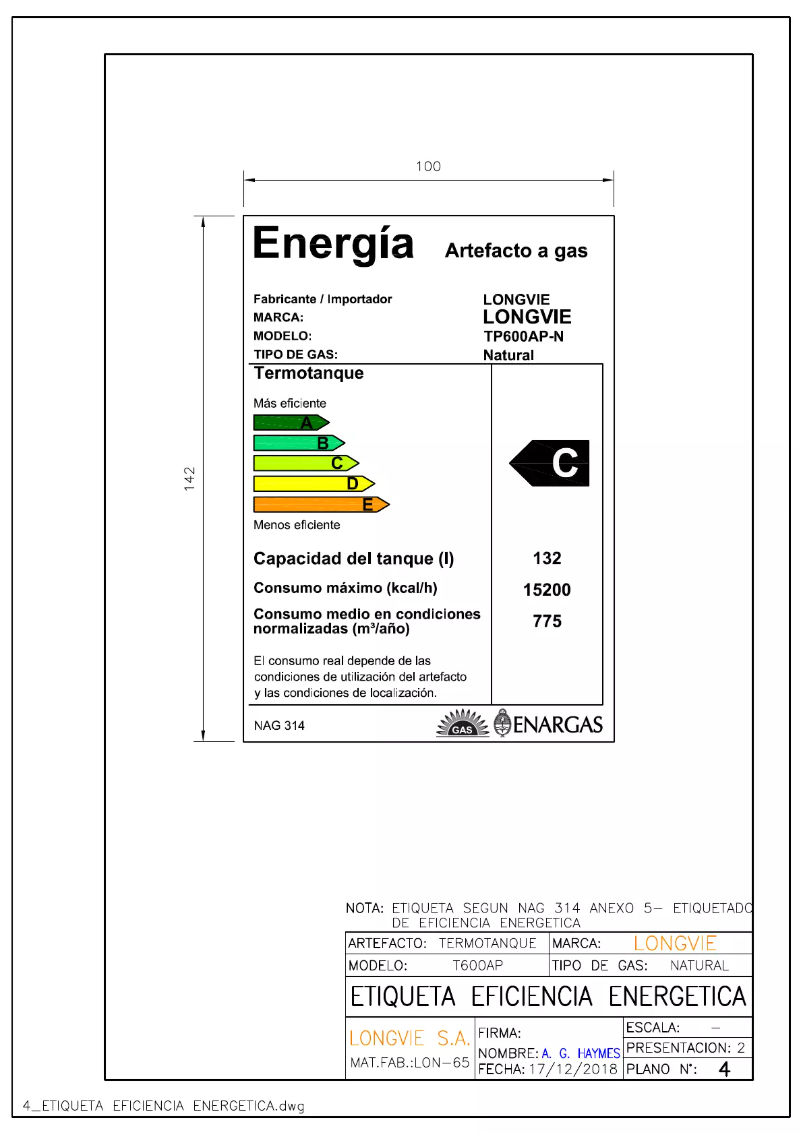 Imagen de la primera página del manual del dispositivo TP600AP