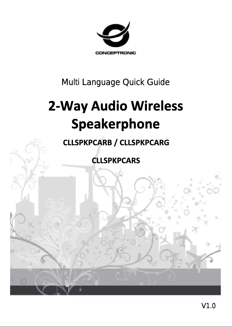 Página 1 del manual Manual de usuario Conceptronic CLLSPKPCARB