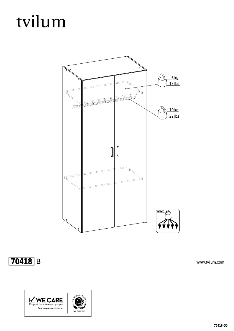 Imagen de la primera página del manual del dispositivo 70418