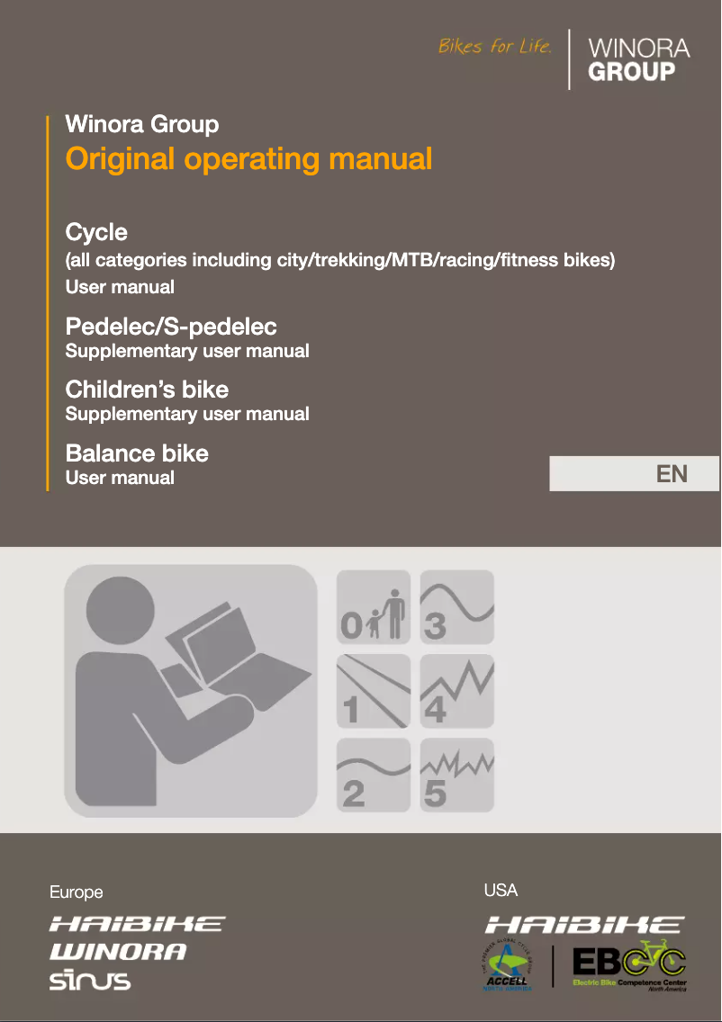 Página 1 del manual Manual de usuario Winora Pedelec