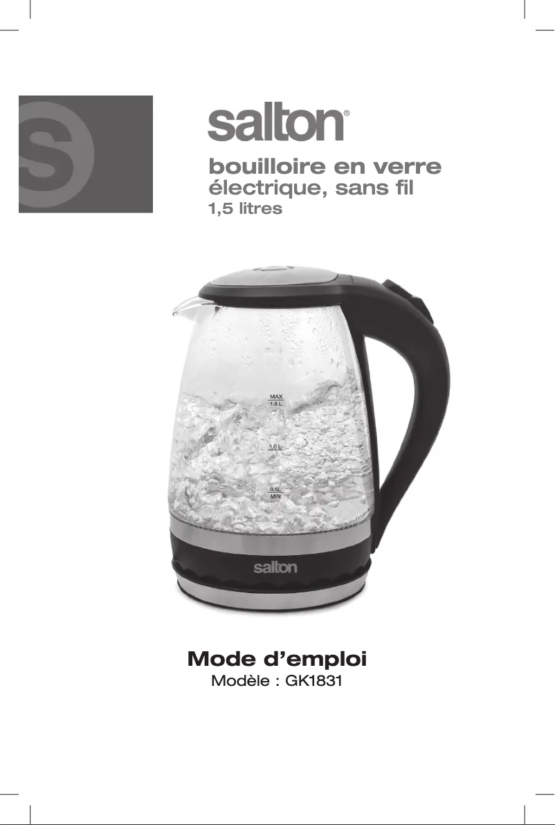 Imagen de la primera página del manual del dispositivo GK1831