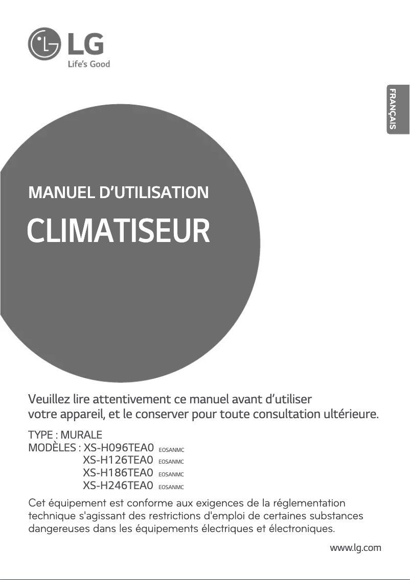 Imagen de la primera página del manual del dispositivo XSNH186TEA0