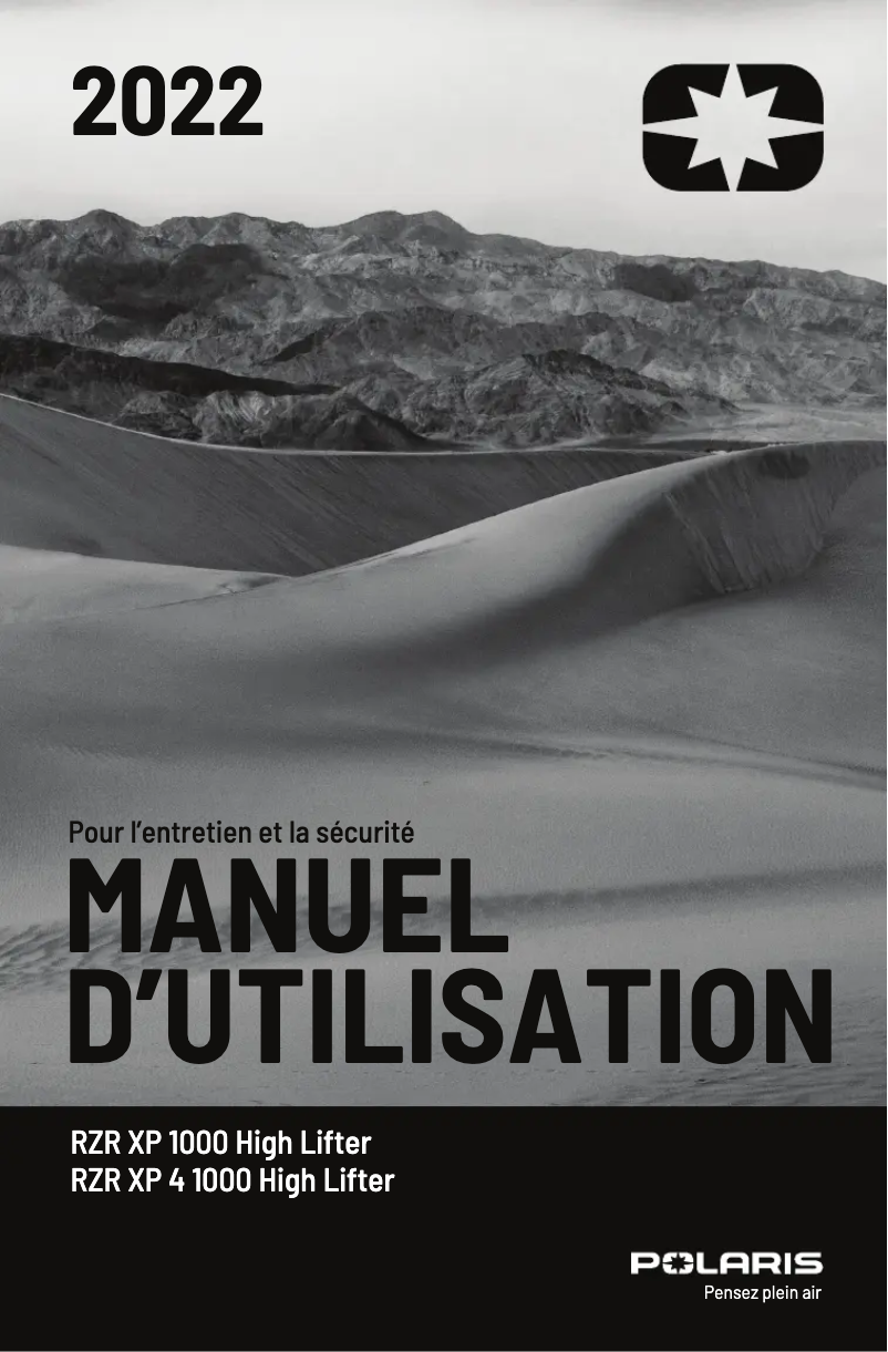 Página 1 del manual Manual de usuario Polaris RZR XP 1000 High Lifter (2022)