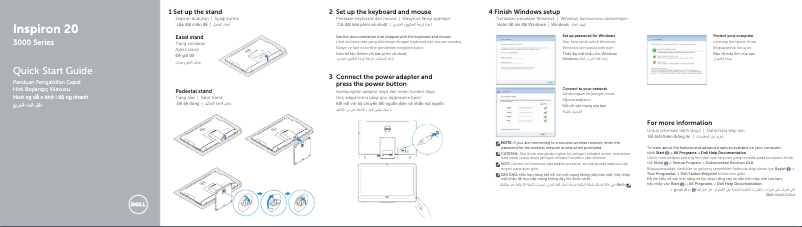 Imagen de la primera página del manual del dispositivo Inspiron 3059