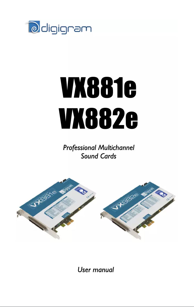 Imagen de la primera página del manual del dispositivo VX881e