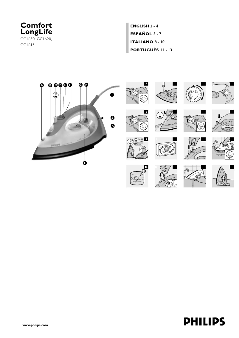 Imagen de la primera página del manual del dispositivo Comfort LongLife GC1615