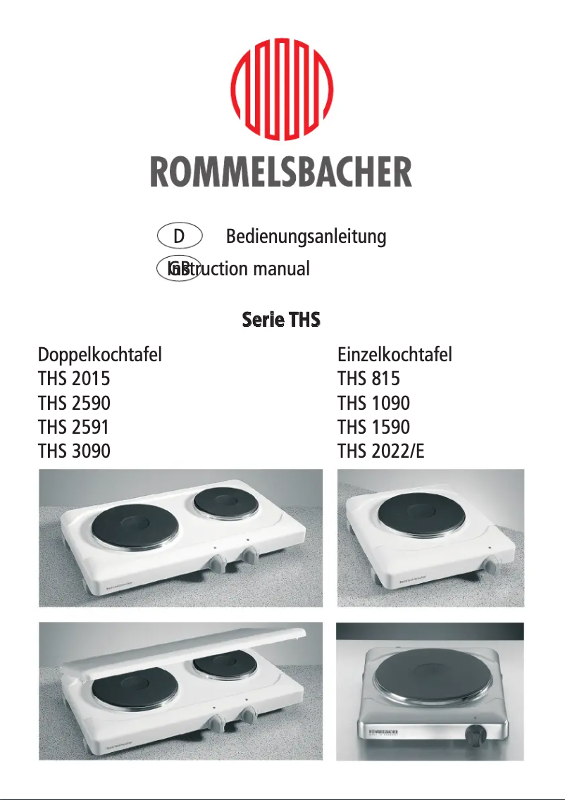 Página nº 1 - Manual de usuario Rommelsbacher THS 2022