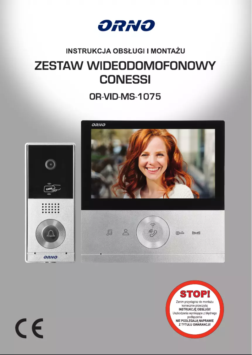 Imagen de la primera página del manual del dispositivo OR-VID-MS-1075