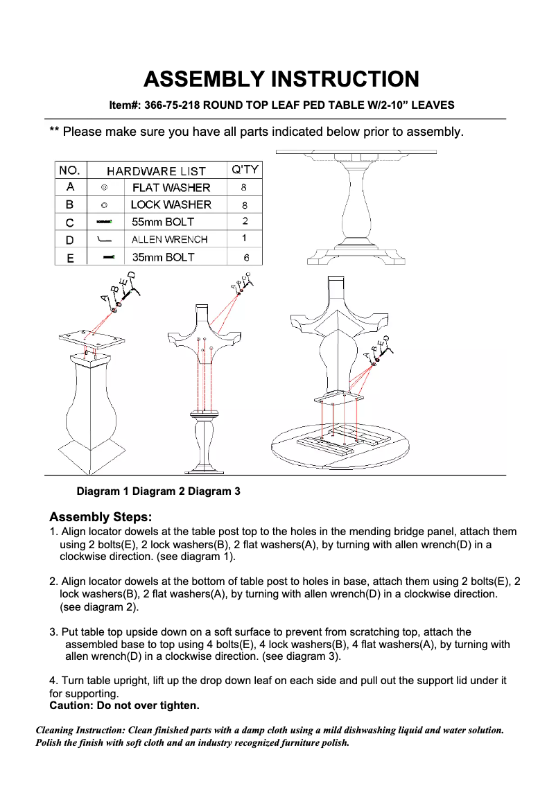 Página nº 1 - Manual de usuario Hooker 366-75-218