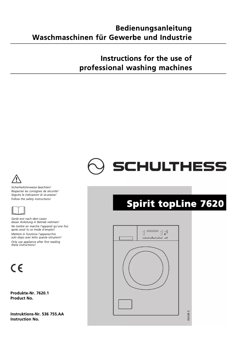 Imagen de la primera página del manual del dispositivo Spirit TopLine 7620