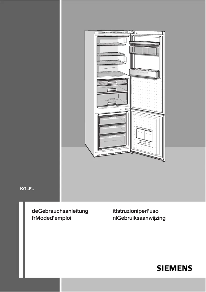 Página 1 del manual Manual de usuario Siemens KG39FSB20
