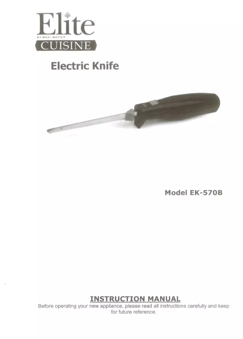 Página 1 del manual Manual de usuario Elite EK-570B