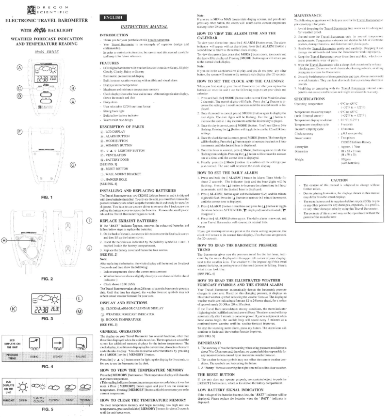 Imagen de la primera página del manual del dispositivo EB312E